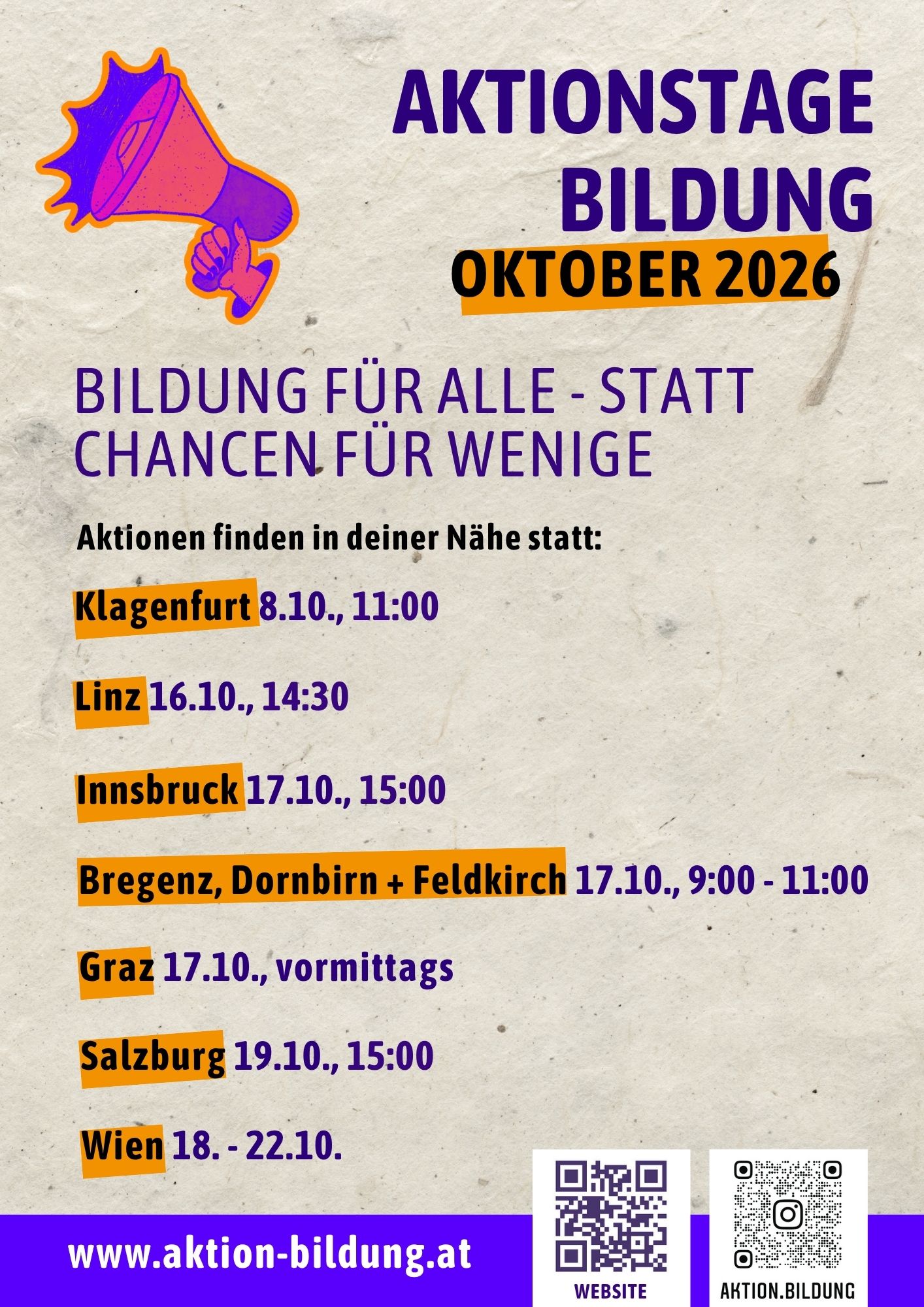 flyer Aktionstage 